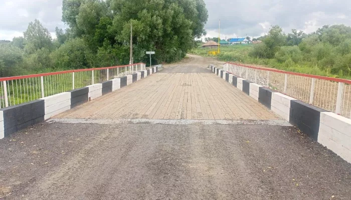 Мост через Жилиху в Алтайском крае отремонтировали досрочно