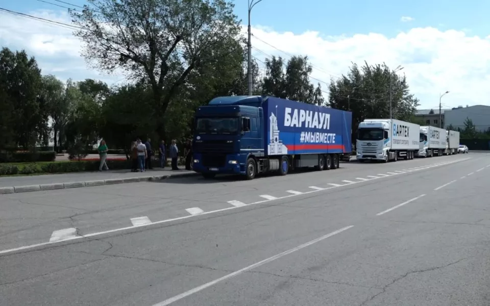Почти 40 тонн гуманитарного груза отправили в Курскую область из Алтайского края