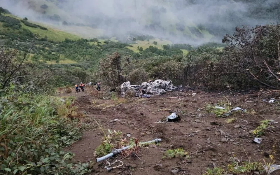 На месте крушения вертолета на Камчатке нашли тела 17 погибших