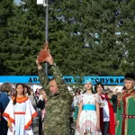 В Горно-Алтайске в День города прошел патриотический марафон Вместе победим!. Фото