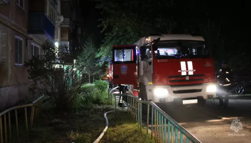 Пожар уничтожил квартиру в барнаульской пятиэтажке