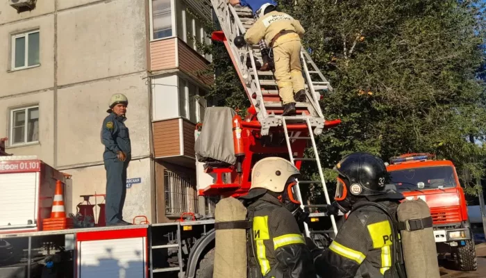 В Рубцовске девушку спасли с балкона пятого этажа при пожаре