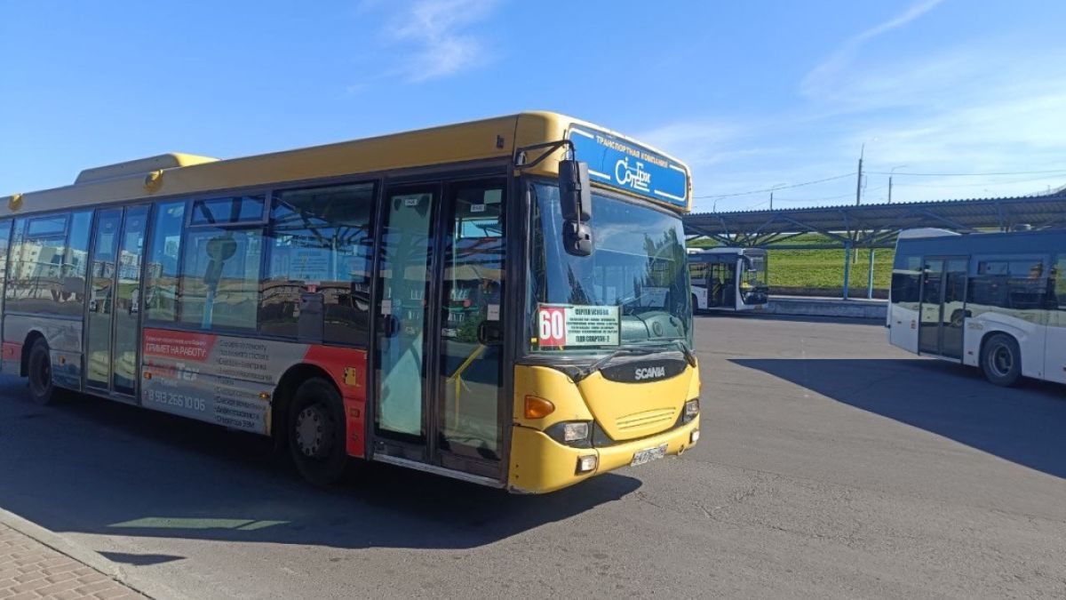 Автобус №60 в Барнауле