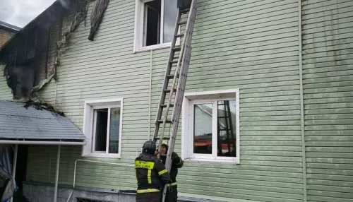 В барнаульском поселке Новомихайловка произошел пожар в частном доме