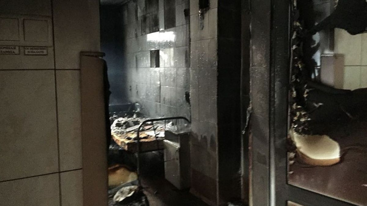 Человек погиб при пожаре в больнице скорой помощи Новосибирска 
