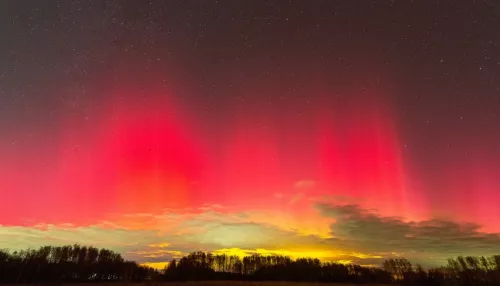 Небесное шоу: новосибирский астрофотограф снял полярное сияние. Видео и фото