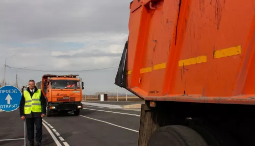 В Алтайском крае завершается реконструкция дороги на границе с Казахстаном. Фото