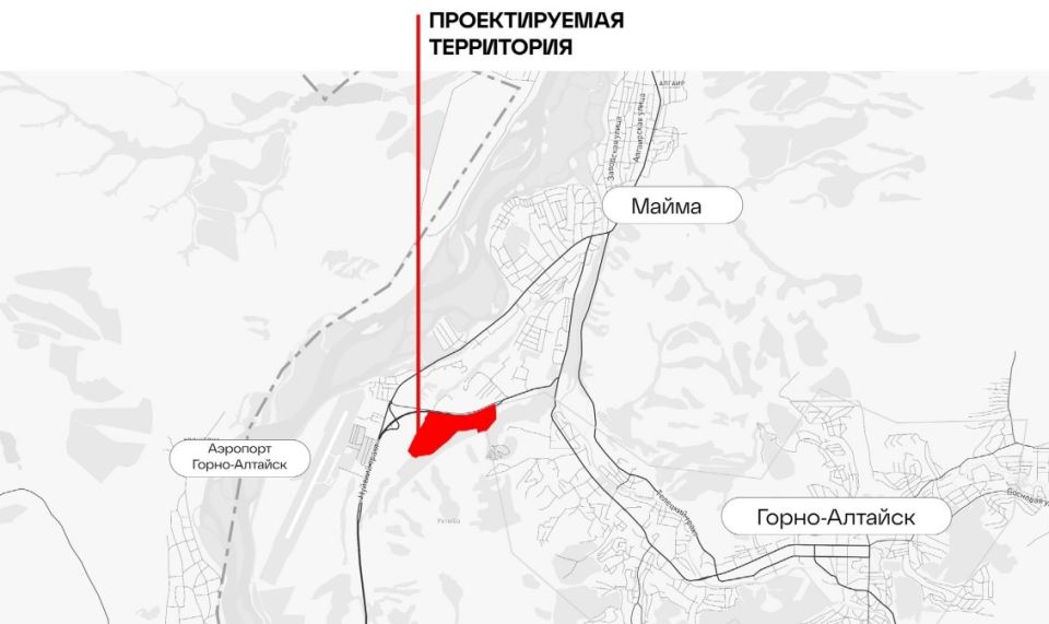 Эскиз проекта строительства города в Республике Алтай