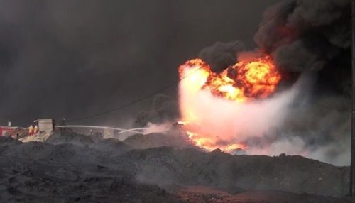 Пожар произошел на нефтяном месторождении в ХМАО