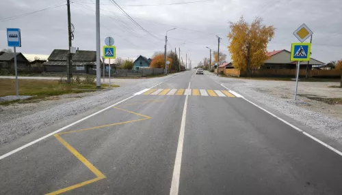 В Алтайском крае завершился ремонт участка трассы, проходящей через село Новичиха