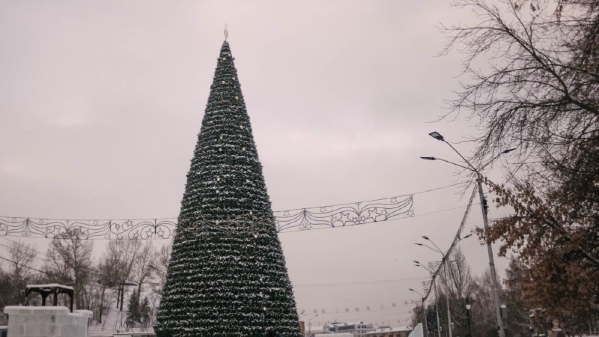 Когда демонтируют елку и снежный городок на площади Сахарова в Барнауле?