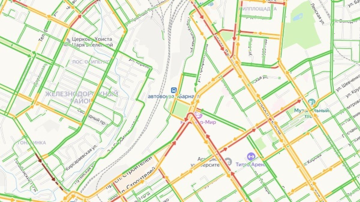 Пробки в Барнауле