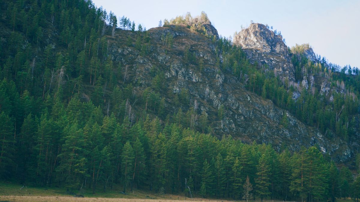 Село Аскат и дорога к голубым озерам Алтая