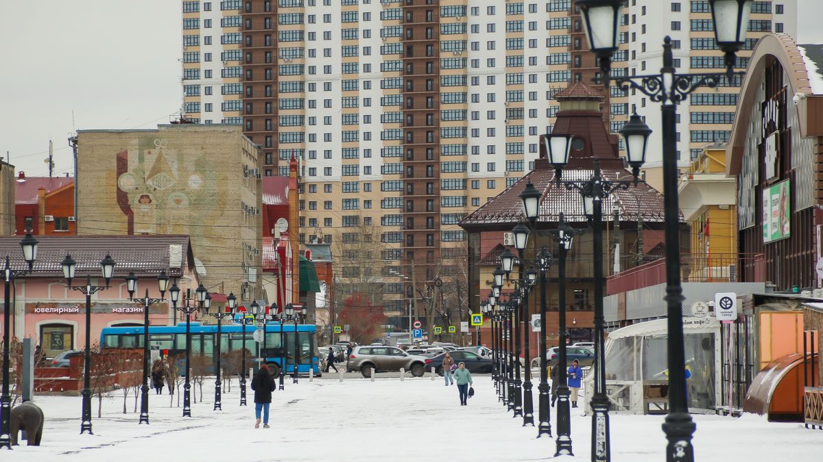 Снег в Барнауле, погода