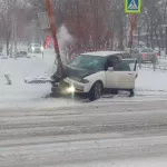 В выходные во время снегопада в Барнауле произошло несколько ДТП. Фото