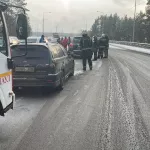 Массовое ДТП заблокировало шоссе Ленточный бор в Барнауле