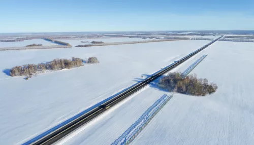 Еще 23 км Чуйского тракта в Алтайском крае стали четырехполосными. Фото