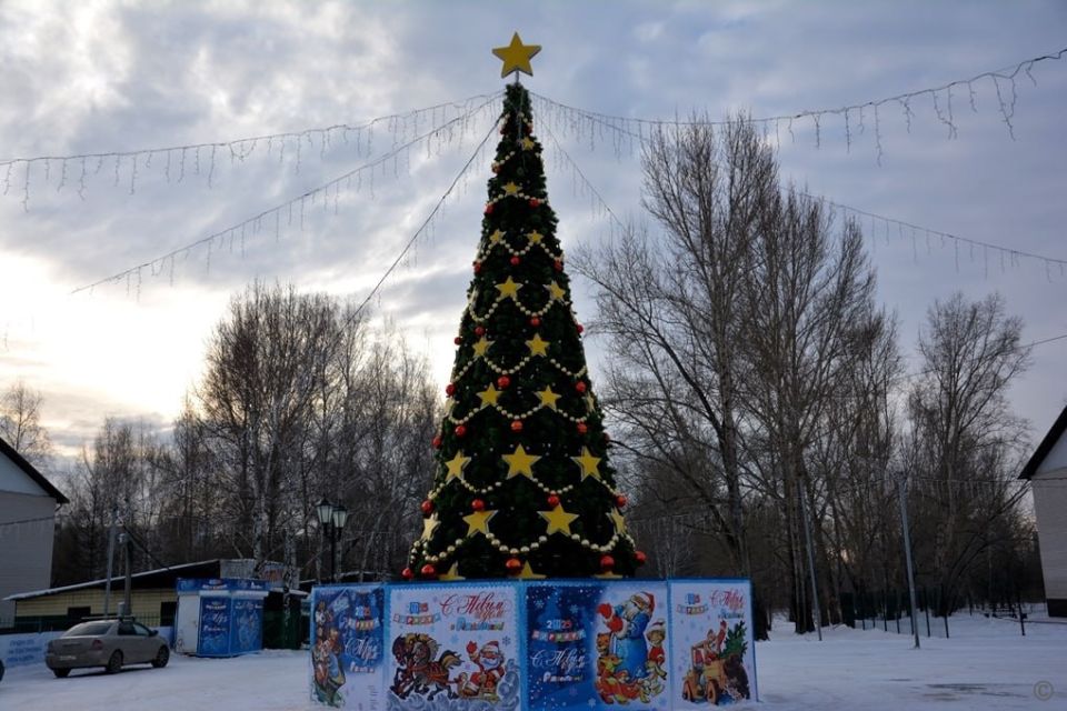 Украшение Барнаула к Новому году