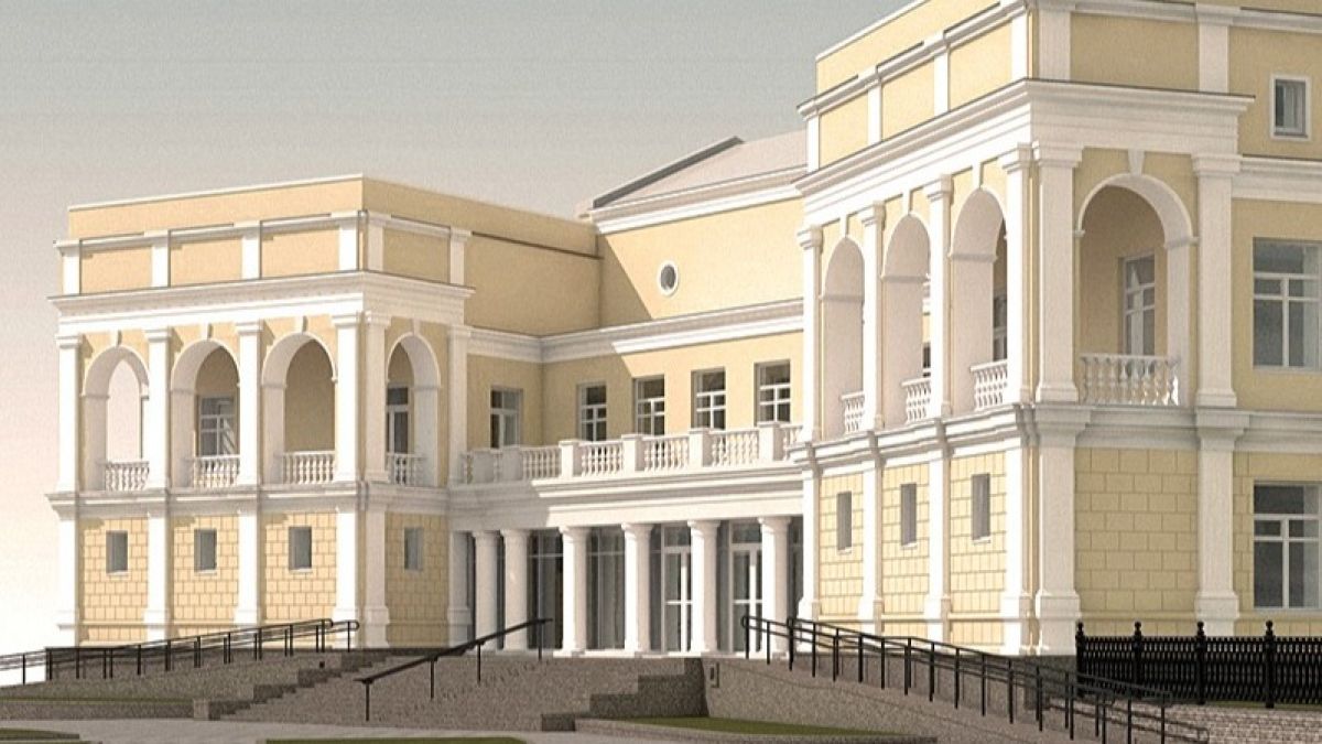 Продолжено возведение Государственного художественного музея Алтайского края