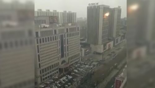 Появилось видео с места взрывов в китайском Чанчуне