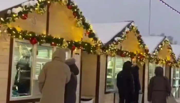 В Барнауле на площади Сахарова открыли главную елку. Видео и фото