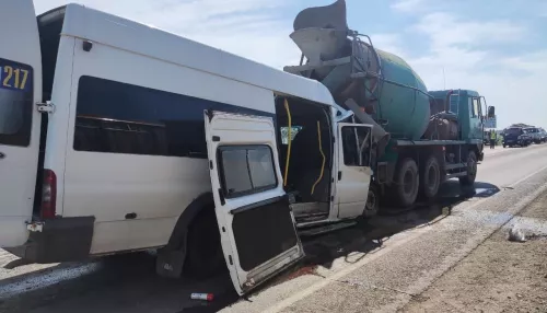 В Алтайском крае водителя маршрутки будут судить за серьезное ДТП с бетономешалкой