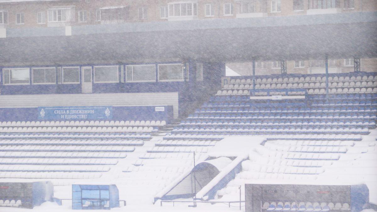 Погода в Барнауле, метель, зима