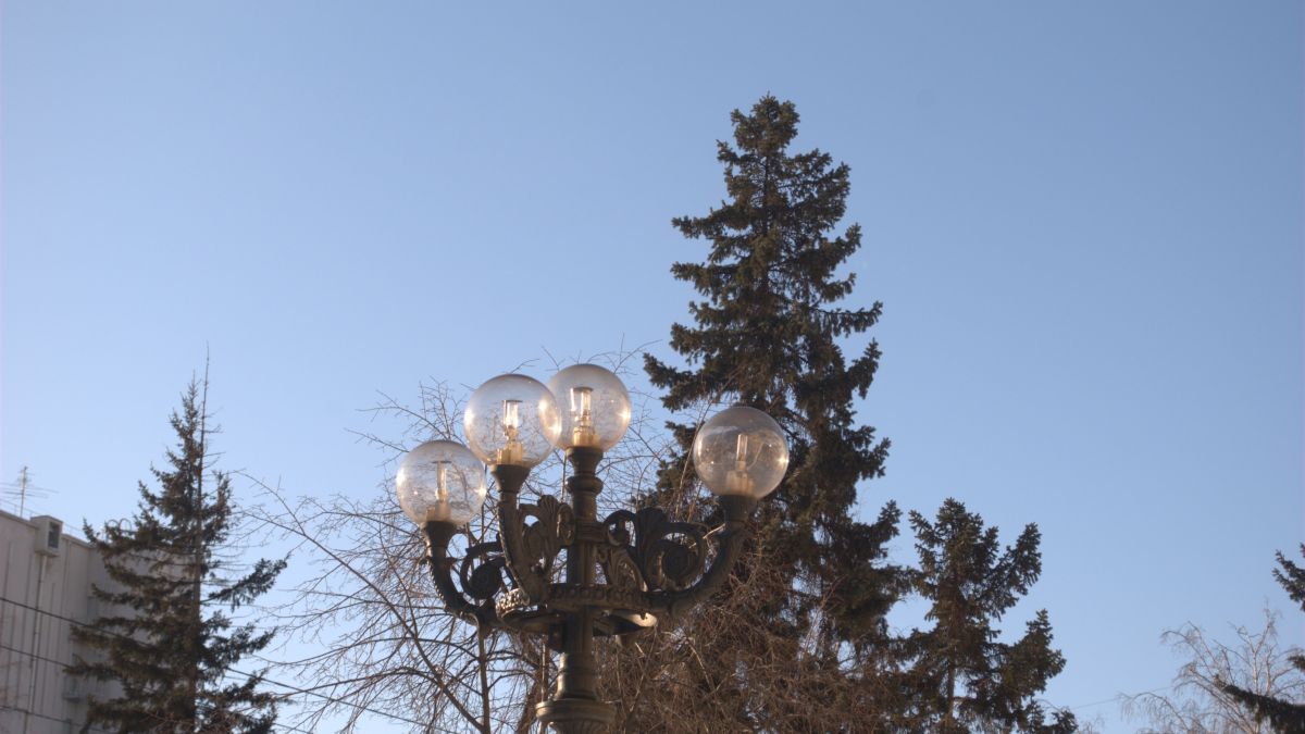 Мороз в Барнауле. Зима. Снег