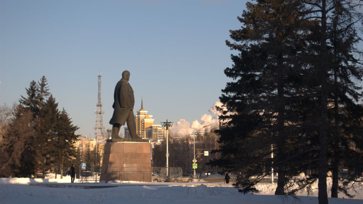Мороз в Барнауле. Зима. Снег
