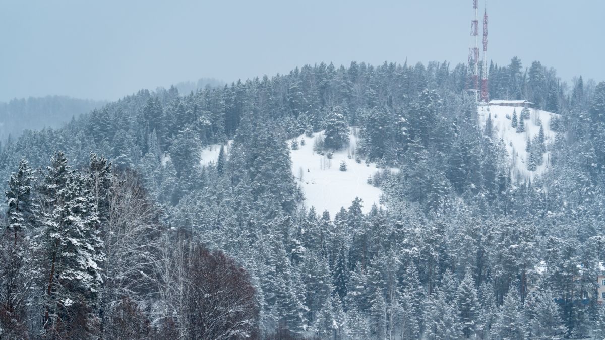 Турочак в разгар зимы