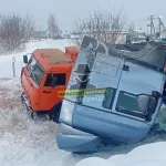 Два большегруза попали в серьезное ДТП на Павловском тракте