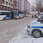 В Барнауле возле вокзала один автобус врезался в другой, есть пострадавшие