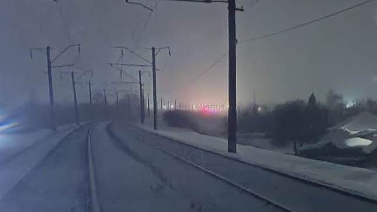 Пути в районе железнодорожной станции Заринская