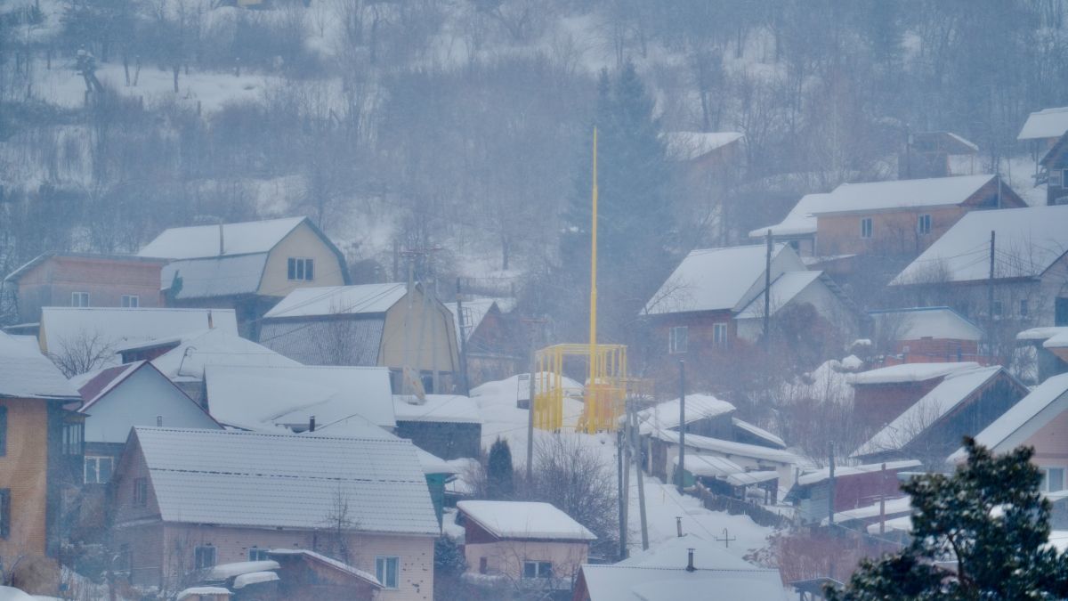 Горно-Алтайск. Зима. Снег