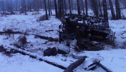 Мужчина погиб под своим трактором в Горном Алтае при заготовке древесины