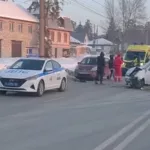 В Барнауле утреннее ДТП на Змеиногорском тракте привело к крупной пробке