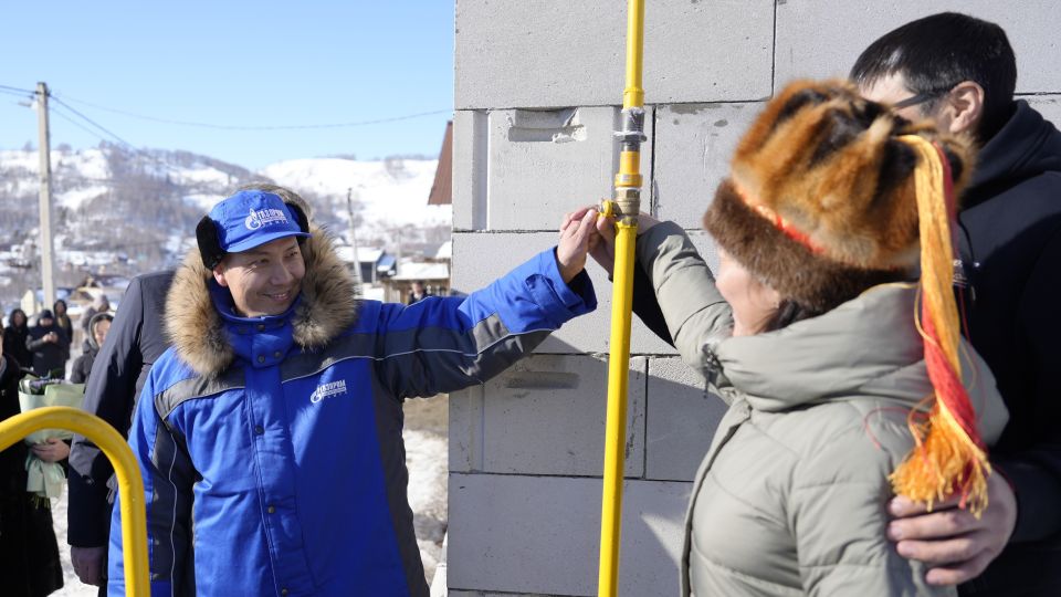 Торжественный пуск газа в Поселке Афганцев 