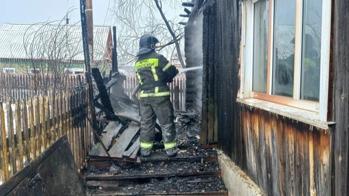 Пенсионер погиб в пожаре