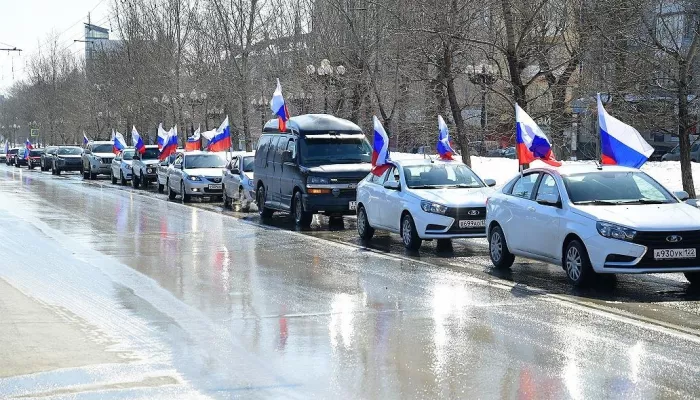 Автопробег в честь Дня воссоединения Крыма с Россией пройдет в Барнауле