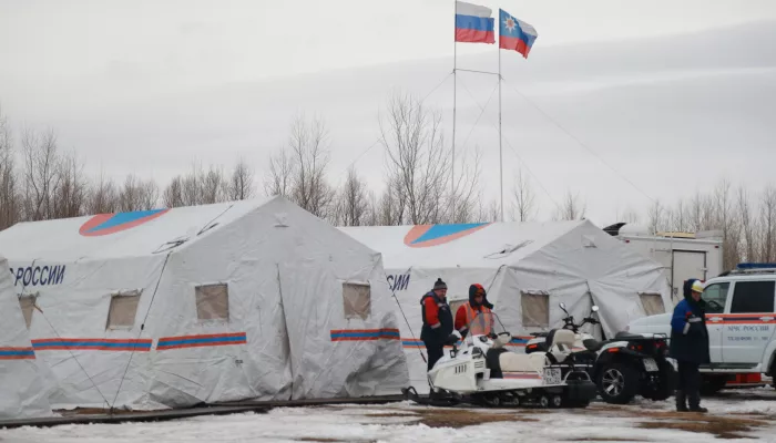 Борьба со стихией: в Барнауле в преддверии паводка прошли большие учения. Фото