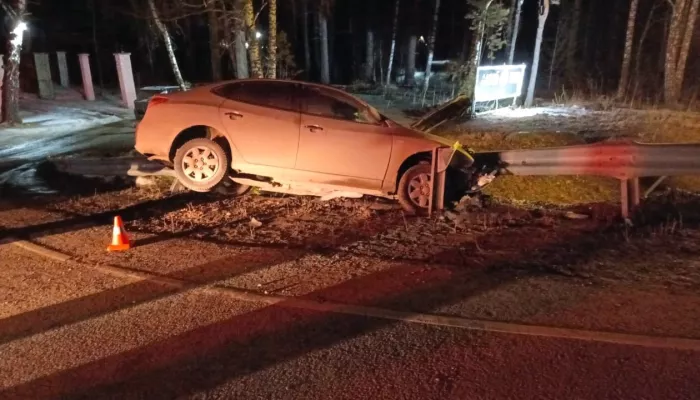 Пьяный житель Алтайского края пострадал, влетев в отбойник в Республике Алтай