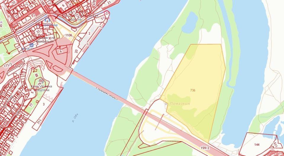 Участок проектирования на о. Помазкин Участок проектирования на о. Помазкин