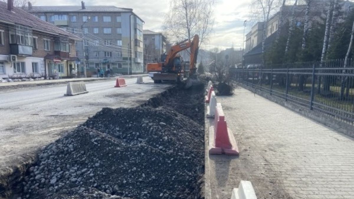 Ремонт улицы Чорос-Гуркина в Горно-Алтайске