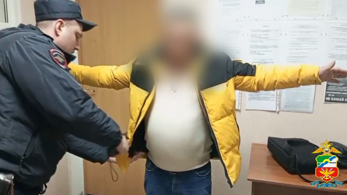 Задержанный дебошир