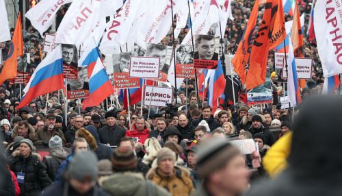 Акция памяти Бориса Немцова в Москве прошла без задержаний