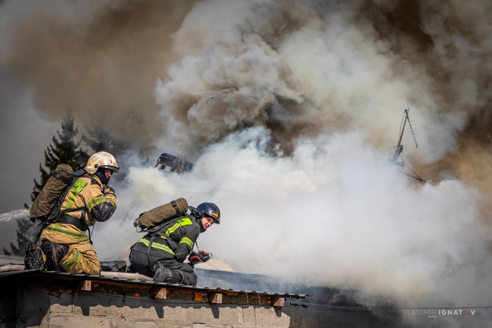 Пожар в Барнауле