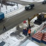 Очередная коммунальная авария произошла утром 1 марта в Барнауле