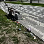 Барнаульцы пожаловались на замусоренную аллею на улице 65 лет Победы