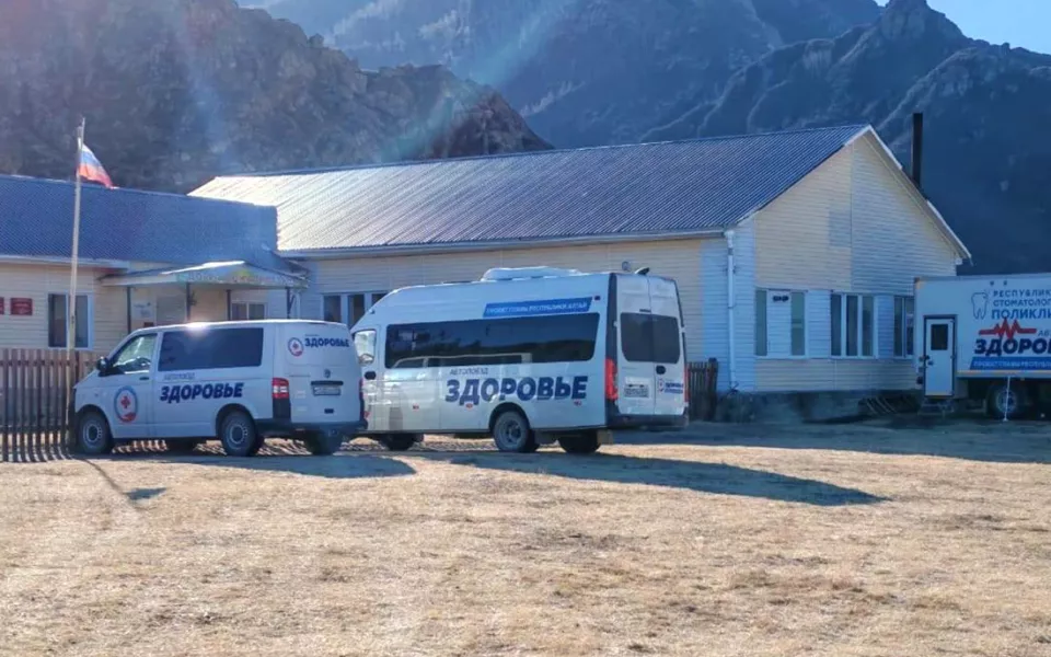 Автопоезд Здоровье работает в Усть-Коксинском районе Горного Алтая