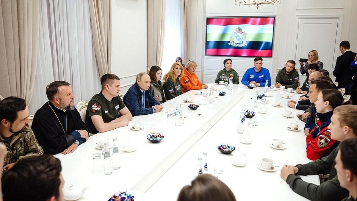 Владимир Путин в Курской области в мае 2025 года